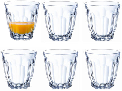 Arcoroc - Tumbler Trinkgläser - 6x Stück - transparent - 350 ml - Hartglas - Wassergläser - für den täglichen Gebrauch