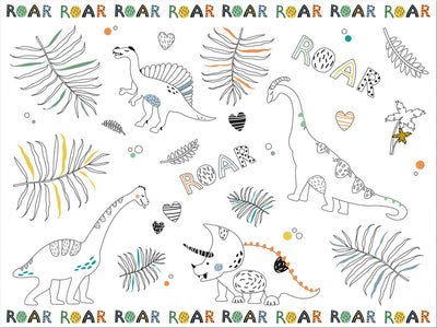 Malvorlagen SaPhemat Dino Roars, 6st.