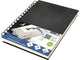 Kangaro-Schnullerbuch – A5 – Schwarz – mit Spirale – 160 leere Seiten – 140 Gramm cremefarbenes Papier – Leineneinband – K-5308