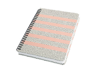 Sigel – Spiralnotizbuch – A5 – Jolie – Hardcover – 120 Seiten – Punkte – 100-Gramm-Papier – süße Punkte – si-jn600