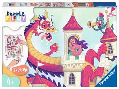 Ravensburger Puzzle-Puzzlespiel Königreich der Donuts – Puzzle – 2x24 Teile