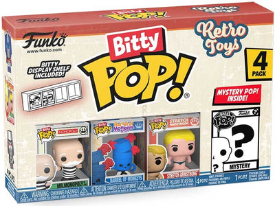 Funko Spielfigur Bitty Pop Retro-Spielzeug Mr. Monopoly 4er-Pack Geschenk.