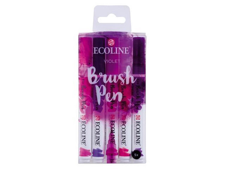Ecoline Pinselstift-Set violett | 5 Farben