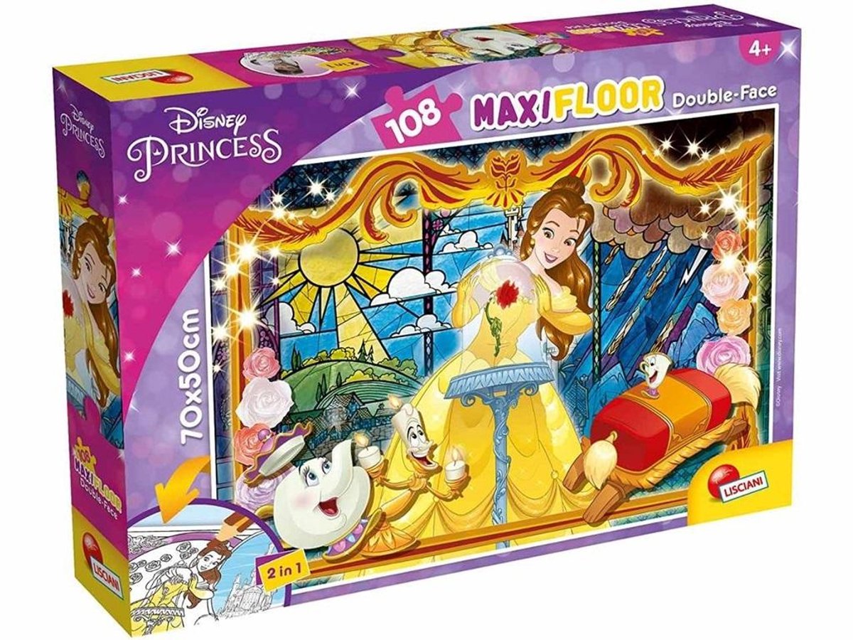 Lisciani Disney Puzzle DF Maxi Floor 108 Die Schöne und das Biest