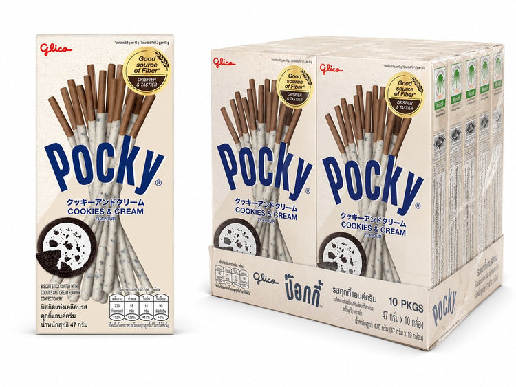 Pocky Kekscreme – 10 x 45 g – Vorteilspackung