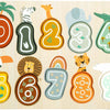 Kleine Fußhölzernummer Puzzle -Safari