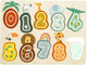 Kleine Fußhölzernummer Puzzle -Safari