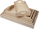 Creativ Company Tablays, H: 5 cm, L: 29+32+35+38+41+44 cm, B: 16,5+19+22+25+27+30 cm, 6 Stück 1 Set