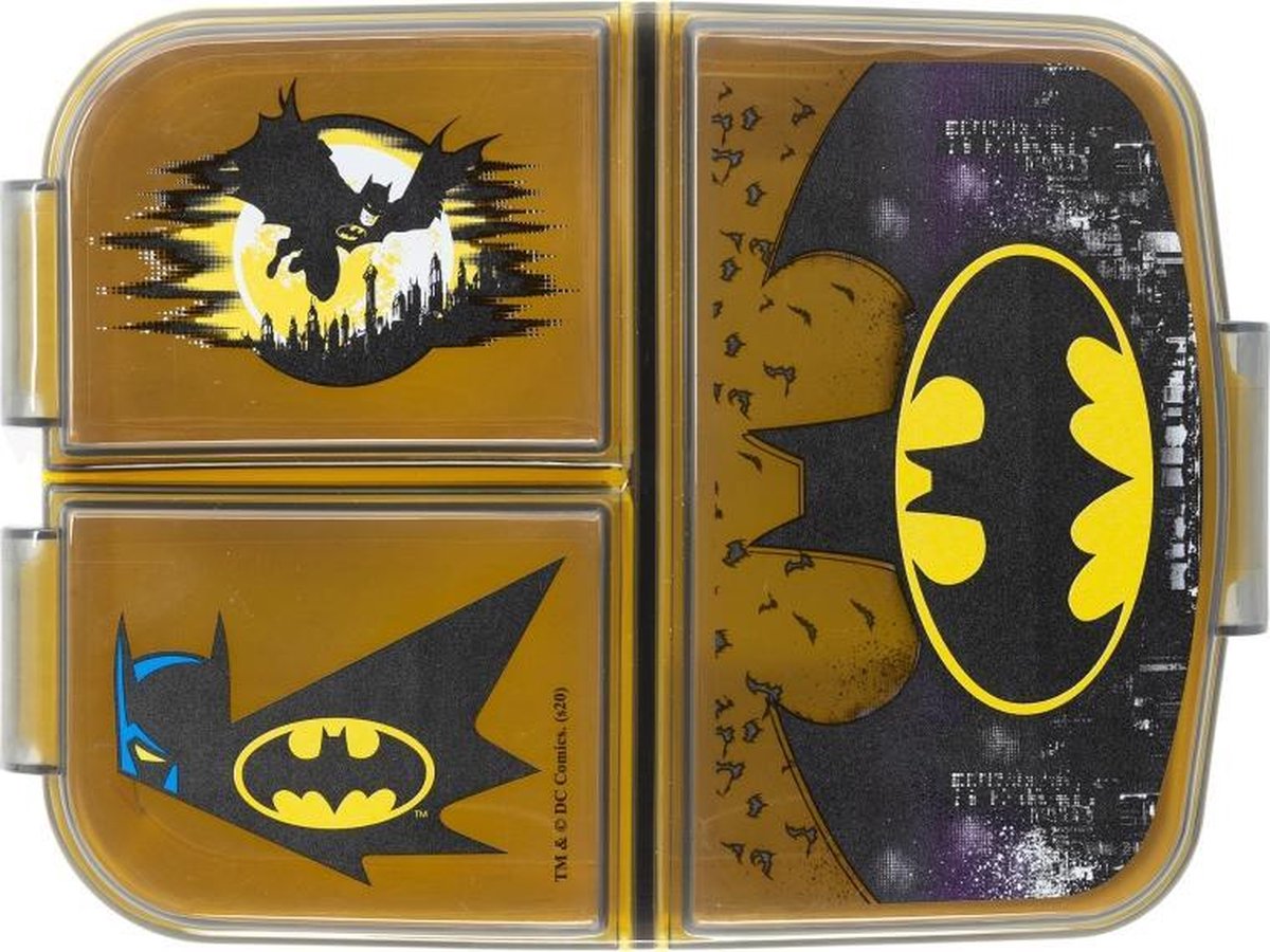 Stor s.l. Batman-Lunchbox – 3 Fächer – Bat-Man-Lunchbox