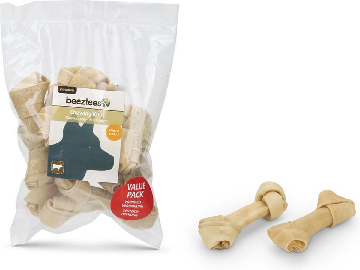 Beeztees Thai-Kauknopf 10 Stück – 11,5 cm – Hundesnack – Kausnack – Vorteilspack