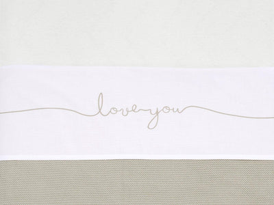 Jollein Babybettlaken 75x100cm Love You – Nougat