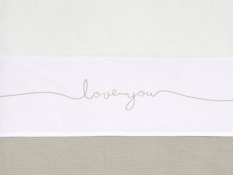 Jollein Babybettlaken 75x100cm Love You – Nougat