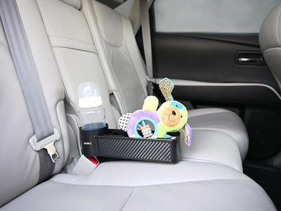 Dooky® Dooky Car – Sitzaufbewahrungspartner – Organizer zwischen Autositzen befestigt – Schwarz