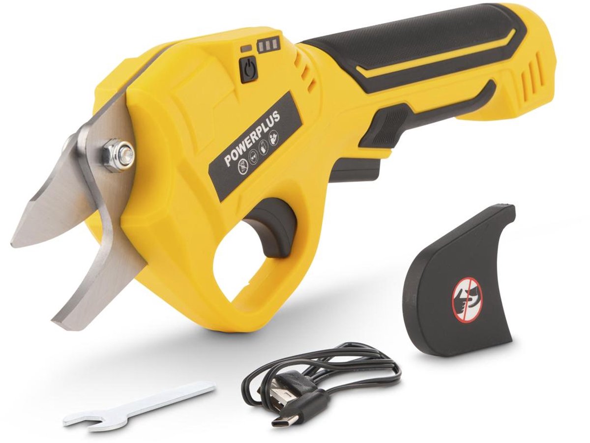 Powerplus Akku-Gartenschere Powxg2070 – 4 V – 14 mm – inkl. Batterie 4V 4,0Ah und Ladekabel
