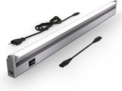 B.K. Licht – LED-Küchenbeleuchtung – weiße Untertischbeleuchtung – Schrankbeleuchtung – kippbar – 4.000 K – 1.000 lm – 8,5 W