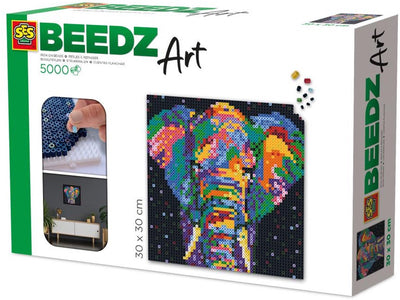 Ses creative - beedz art - Elephant Fantasy - 5000 Bügelperlen mit Grundplatten und Bügelbögen - ab 12 Jahren