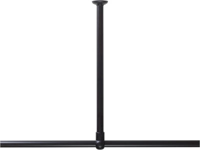 Sealskin seallux – Deckenhalterung für Duschvorhang-Eckstange 60 cm – Schwarz