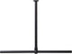 Sealskin seallux – Deckenhalterung für Duschvorhang-Eckstange 60 cm – Schwarz