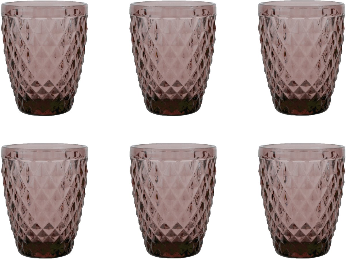 Medard de Noblat - Diamant - Glas 22 cl - Lila - 6 Stück