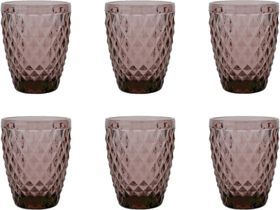 Medard de Noblat - Diamant - Glas 22 cl - Lila - 6 Stück