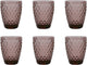 Medard de Noblat - Diamant - Glas 22 cl - Lila - 6 Stück