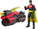 Mattel DC Premier Robin-Figur und 6-Zoll-Motorrad mit Projektilabschuss