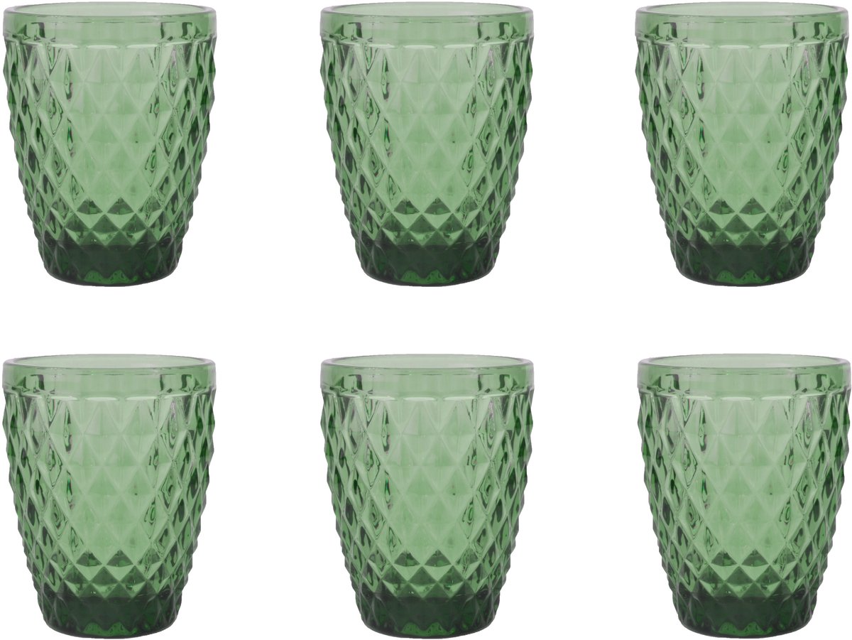 Medard de Noblat - Diamant - Glas 22 cl - Grün - 6 Stück