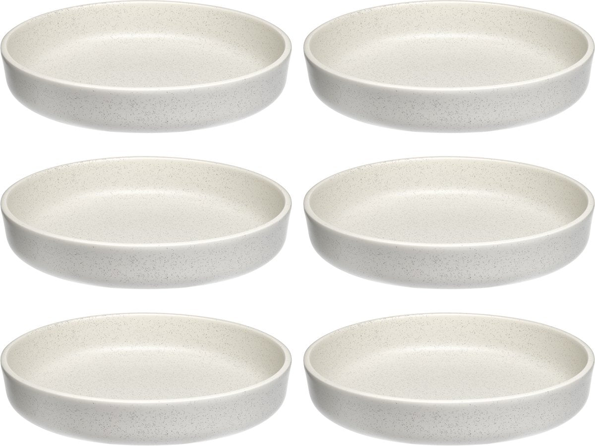 Leonardo Roma Teller tief 20cm creme - Set 6