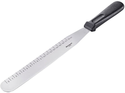 Westmark Lasurmesser, Spachtel mit Größenangabe in cm, Länge: 38,7 cm, Edelstahl Kunststoff, Silber Schwarz, 30062270