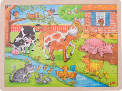 Goki Holzpuzzle auf der Farm, 48st.