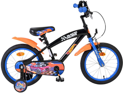 Heiße Räder Hot Wheels Kinderfahrrad - Jungen - 16 Zoll - Schwarz Orange Blau