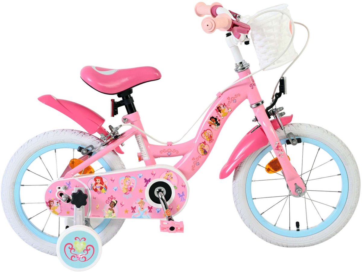 Disney Princess Children's Bicycle - Mädchen - 14 Zoll - Pink - Zwei Handbremsen