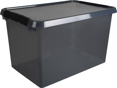 Sunware Comfort Line Aufbewahrungsbox 62l - 60x40x34 cm - transparent grau