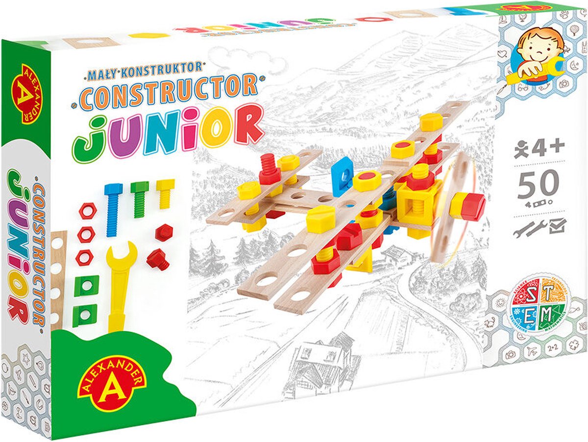 Alexander Toys Konstrukteur Junior - Flugzeug - 50-tlg