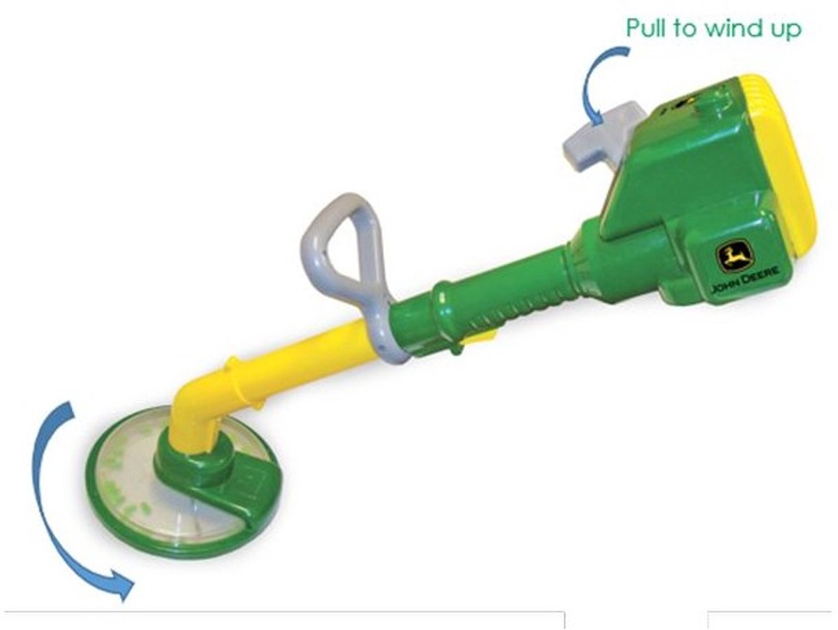 Tomy Britains John Deere Spielzeug-Trimmer – realistische Gartengeräte für Kinder.