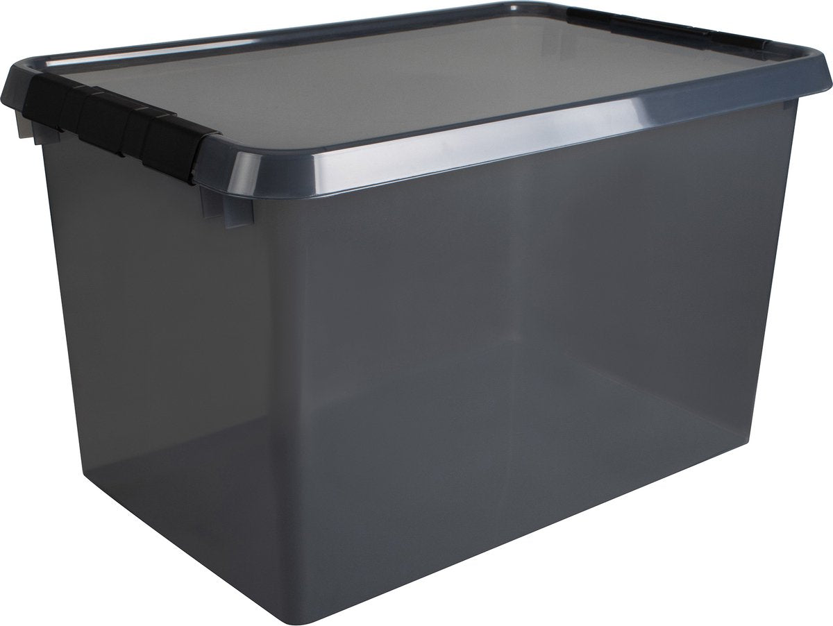Sunware Comfort Line Aufbewahrungsbox 62l - 60x40x34 cm - transparent grau