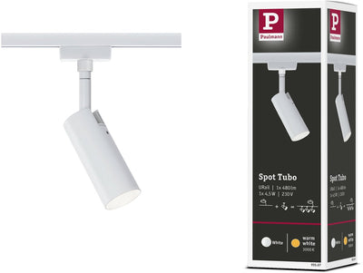 Paulmann Urail Rail Spot Tubo separater Spot 250lm 4,5W 3000K 230V Weiß
