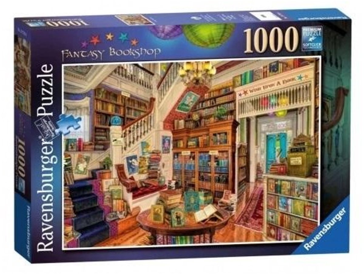 Ravensburger Puzzle 1000 Fantastyczna Księgarnia – Puzzle 1000 Fantastic Bookstore