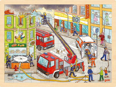 GOKI HOOLEN JIGSAW Puzzle Fire Fighting, 96st.