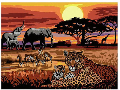 Ravensburger Kreart Gemälde über Song Savannah Landschaften