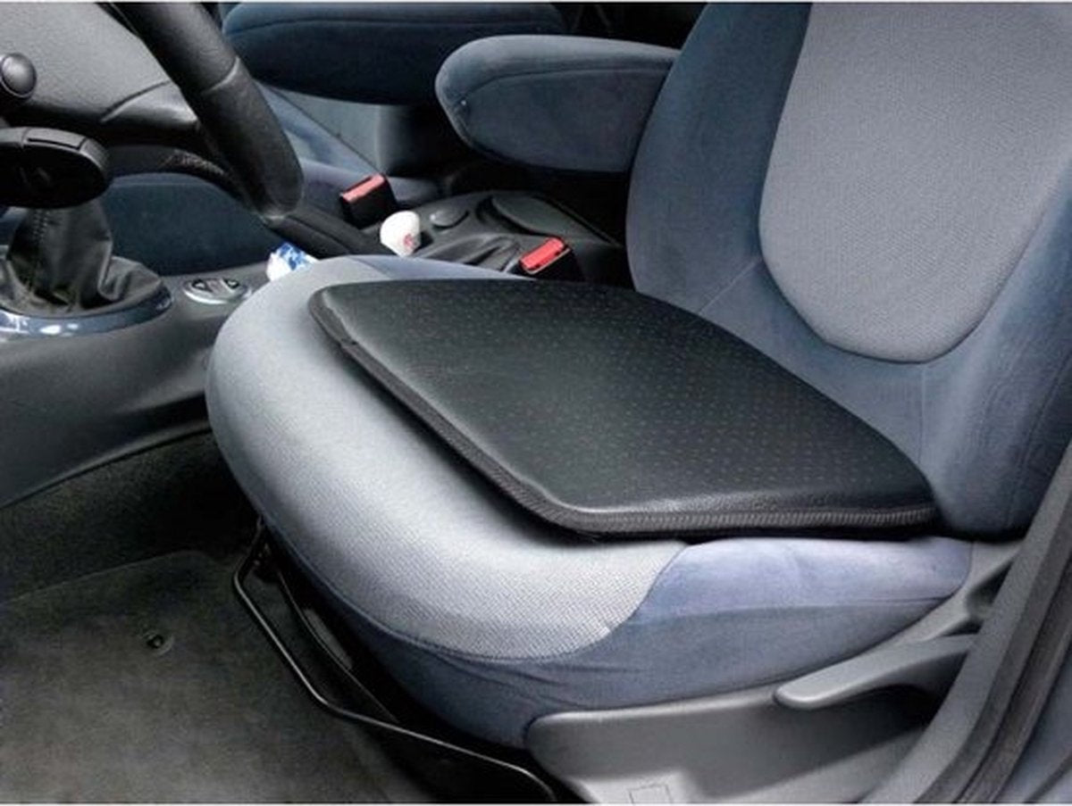 Carpoint Luxus-Sitzkissen Lederoptik schwarz