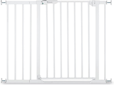 Hauck Clear Step Autoclose 2 Treppenschutzgitter mit 9 cm Verlängerung – 96 bis 101 cm – weiß
