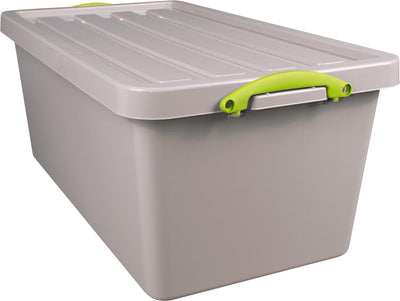 Wirklich nützliche Box Recycling-Aufbewahrungsbox 82 l, nestbar, grau 3 Stück