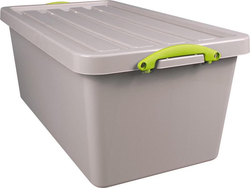 Wirklich nützliche Box Recycling-Aufbewahrungsbox 82 l, nestbar, grau 3 Stück