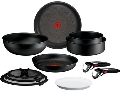 Tefal Ingenio Experience – Pfannenset – 11-teilig – Fusion-Kern – inklusive Deckel – Griffe