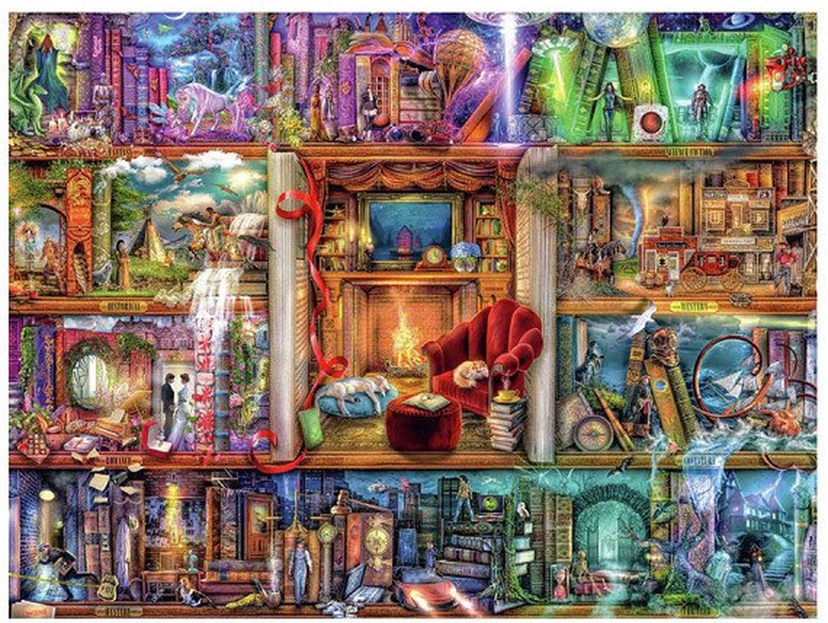 Ravensburger Jigsaw Puzzle Die große Bibliothek, 1500st.