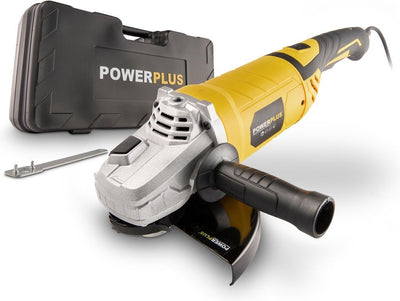 Powerplus elektrischer Winkelschleifer powx0618 – 2500 W Schleifmaschine – Schleifscheibe 230 mm ᴓ, kompaktes Elektrowerkzeug