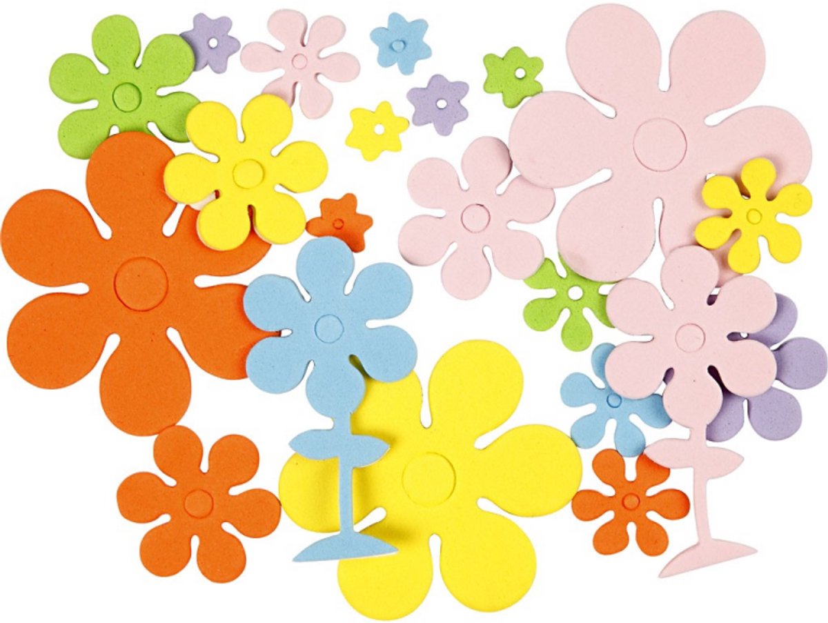 Schaum formt Blumen, 100..