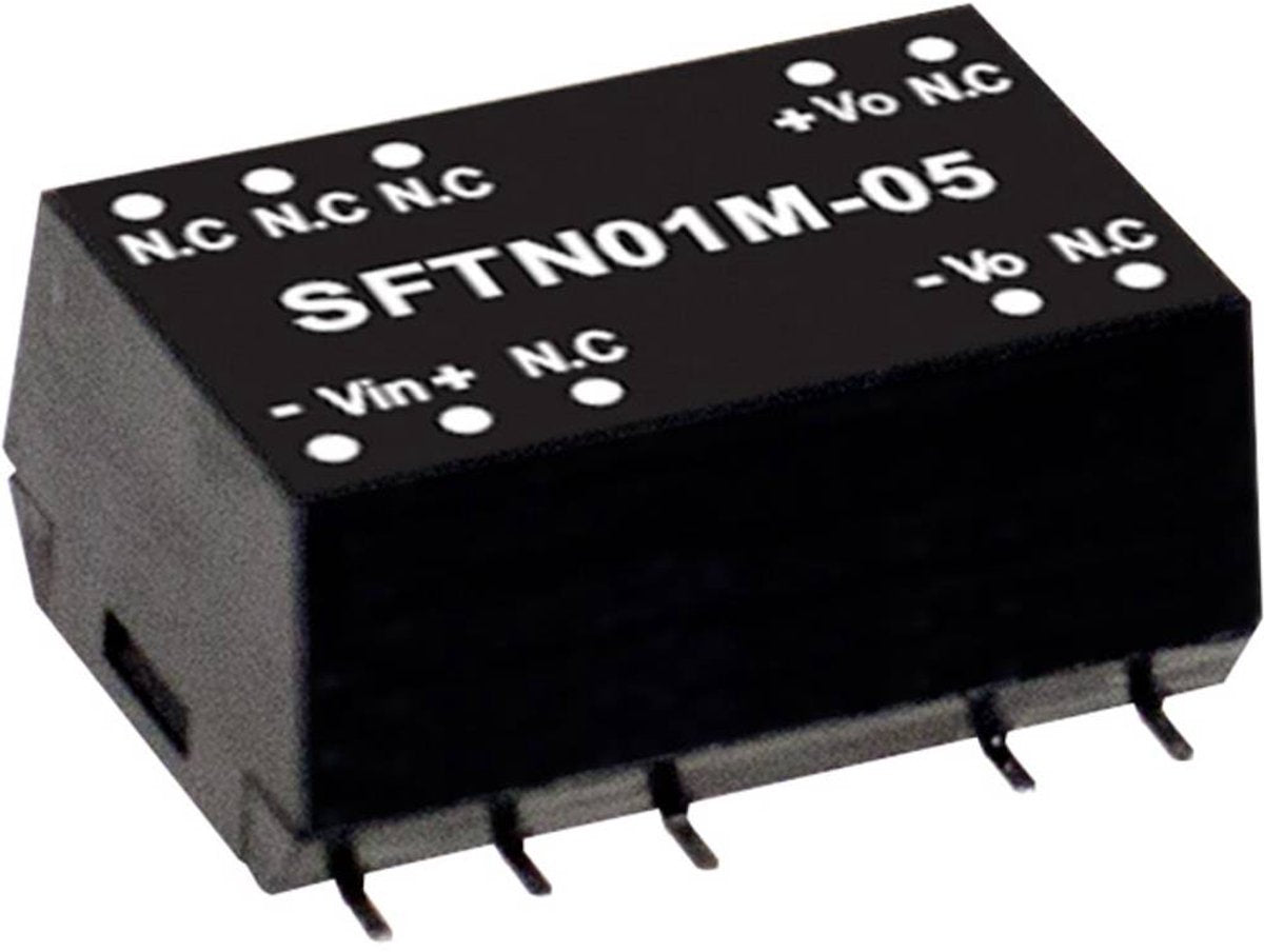 Mean Well SFTN01L-05 DC-DC-Wandlermodul 200 mA 1 W Anzahl der Ausgänge: 1 x Inhalt 1 Stück(e)