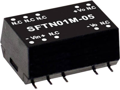 Mean Well SFTN01L-05 DC-DC-Wandlermodul 200 mA 1 W Anzahl der Ausgänge: 1 x Inhalt 1 Stück(e)